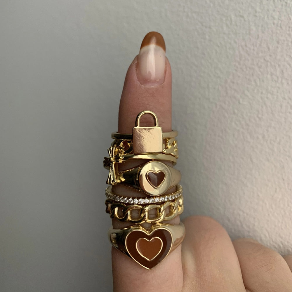 Creative Love Heart Ring - ringfitboutique.myshopify.com