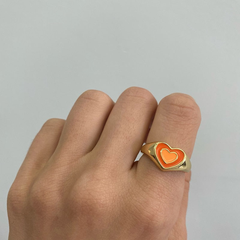 Creative Love Heart Ring - ringfitboutique.myshopify.com