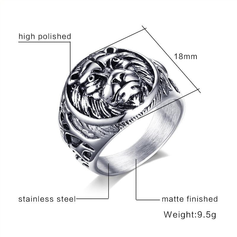 Lion Head Rings - ringfitboutique.myshopify.com