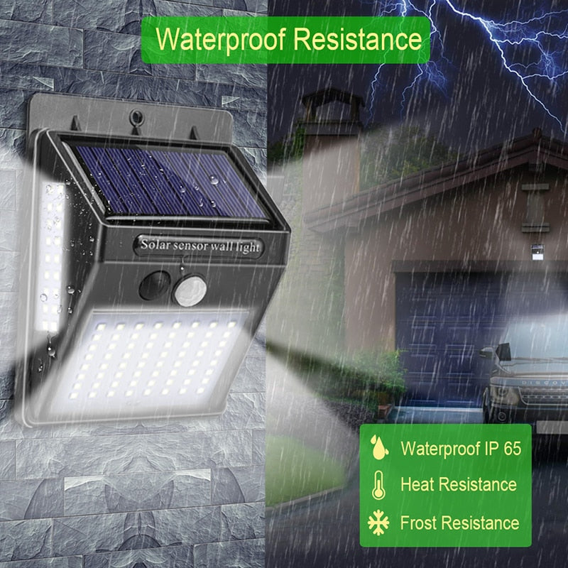 Garden Solar Lamp PIR Motion Sensor LED Solar Light Solar Powered By Sunlight Waterproof for Outdoor Wall Street Decoration - ringfitboutique.myshopify.com